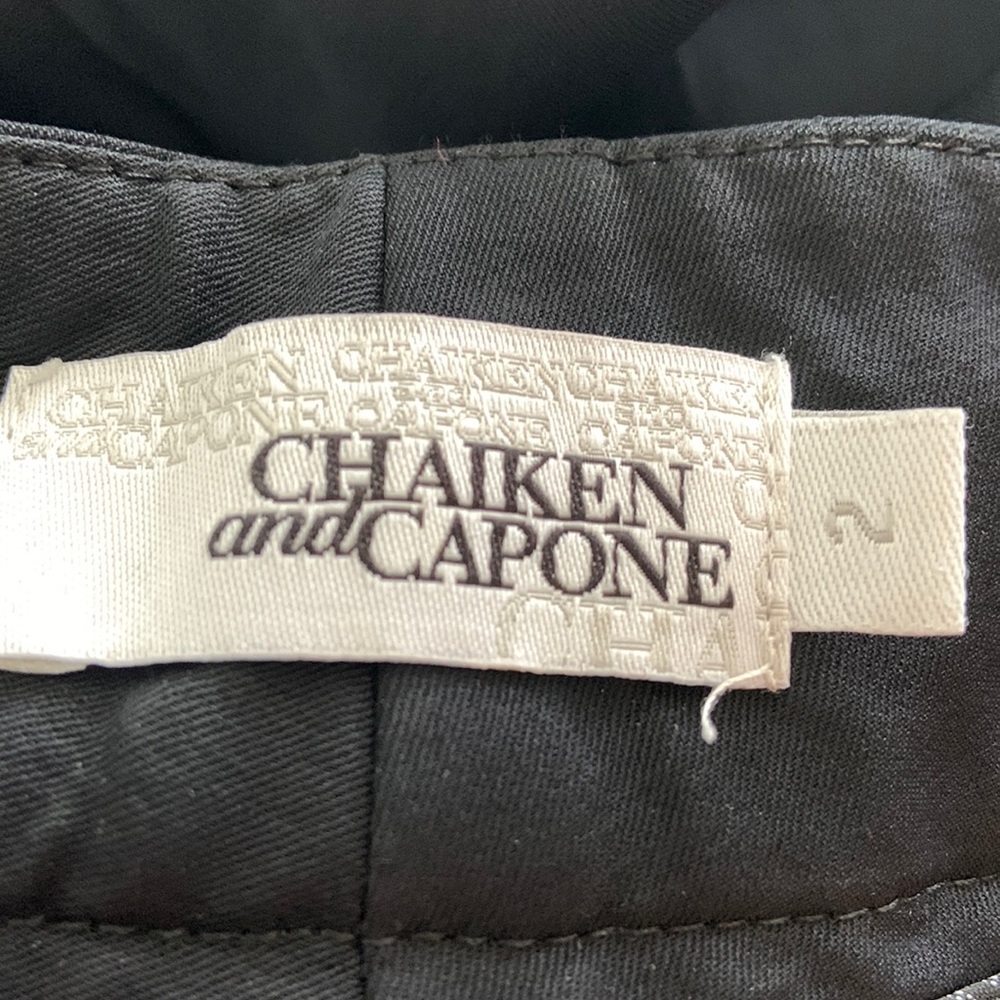 Lovely black silk pants by Chaiken and Capine